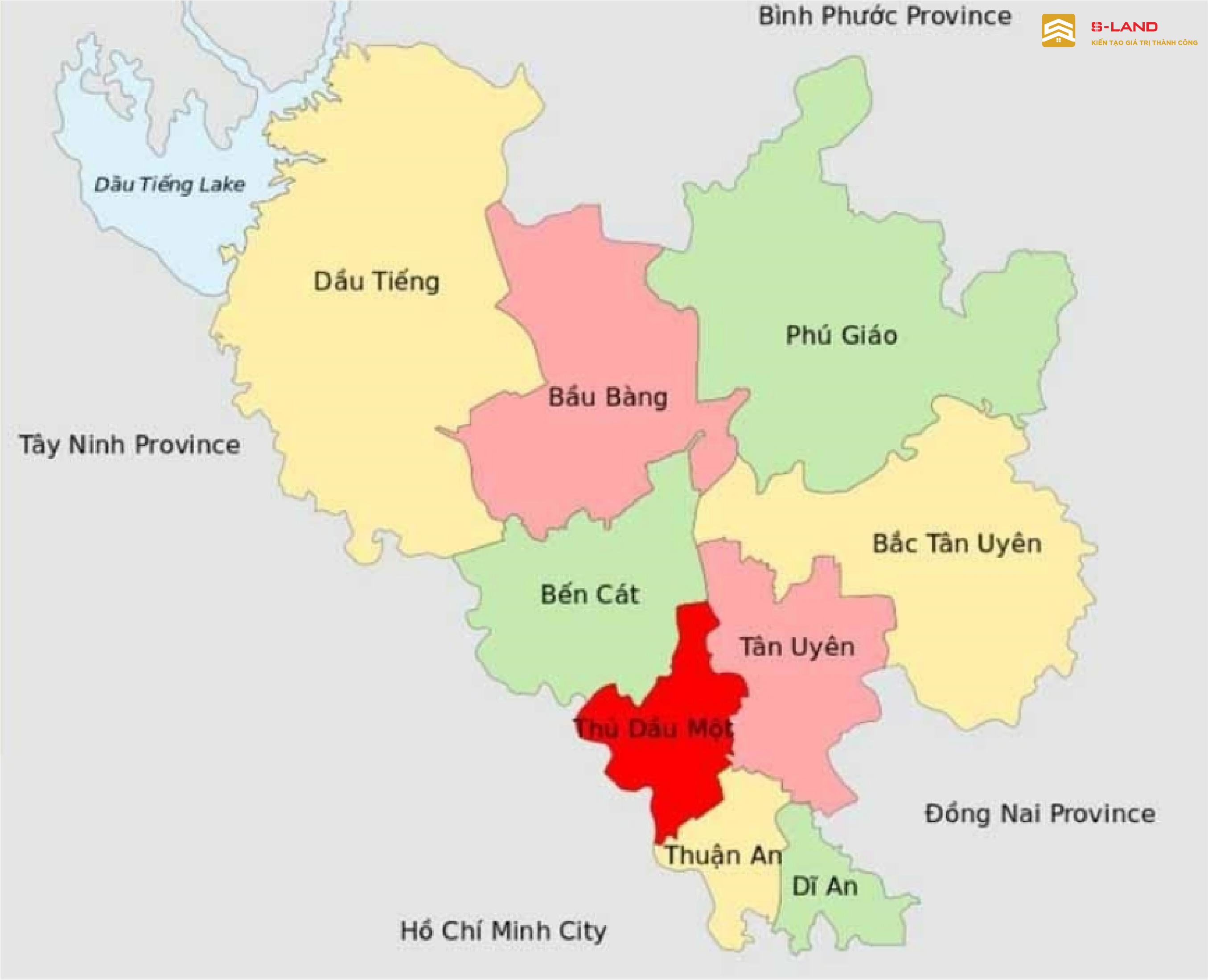 Bản đồ chi tiết các huyện ở Bàu Bàng, tỉnh Bình Dương